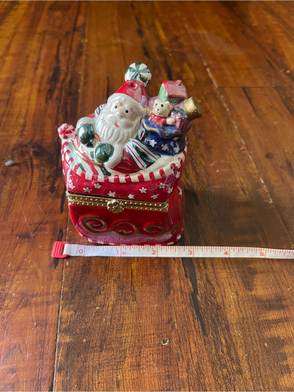 Santa Sleigh Musical box rotating platform “Jingle all the Way” melody
